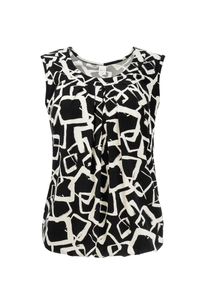 DAFNE SL BLACK PLAYFUL SQUARES T 25S4 X1783 03 900 BLACK